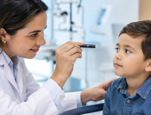 Consulta de estrabismo no Hospital de Olhos de Concórdia